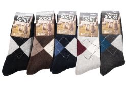 ЧОРАПИ МЪЖКИ РОМБ С ВЪЛНА 40-46