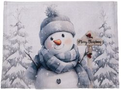 КОЛЕДНА ПОДЛОЖКА ЗА СЕРВИРАНЕ 28Х43СМ. СНЕЖКО