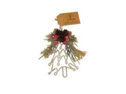 КОЛЕДНА ДЕКОРАЦИЯ ЕЛХА С КЛОНКА 14/8.5СМ.