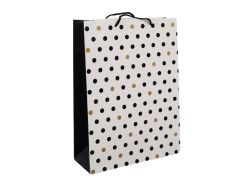 ПОДАРЪЧНА ТОРБИЧКА ЧЕРНО И БЯЛО 42/31/12см.