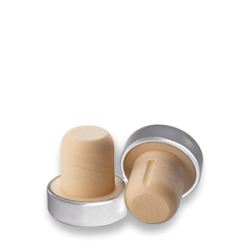 Синтетична тапа 19.5 мм. с пвц сребърна глава