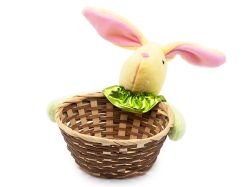 ВЕЛИКДЕНСКА ДЕКОРАЦИЯ ПАНЕР ЗАЕК 20СМ. ЖЪЛТО