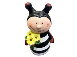 ДЕКОРАТИВНА ГРАДИНСКА ФИГУРА КАЛИНКА С ЦВЕТЕ 14/9/23СМ.