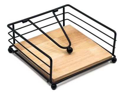 САЛФЕТНИК ДЪРВЕНО ДЪНО 18Х18Х7СМ.