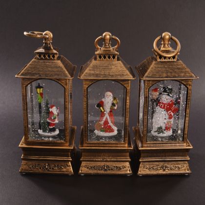 Светеща украса фенер 20х8см.