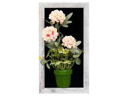 КАРТИНА 3D ОБЕМНА БОЖУР 40/22СМ. РОЗОВО