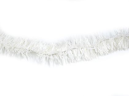 КОЛЕДНА УКРАСА ГИРЛЯНД 2М/5СМ. БЯЛО