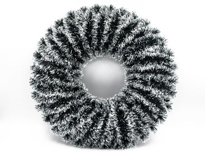 КОЛЕДЕН ВЕНЕЦ Ф48СМ. ЗЕЛЕНО/БЯЛО