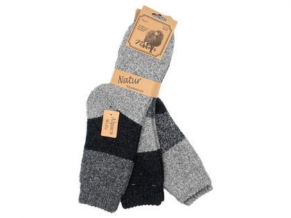 ЧОРАПИ МЪЖКИ ТРИЦВЕТНИ С ВЪЛНА 40-46