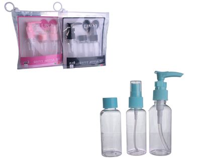 КОМПЛЕКТ КОЗМЕТИЧНИ ФЛАКОНИ ЗА ПЪТ 3Ч. B-2