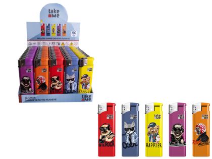 ЗАПАЛКА С БУТОН ЖИВОТНИ 8СМ.