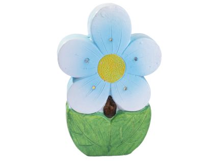 ДЕКОРАТИВНА ГРАДИНСКА ФИГУРА ЦВЕТЕ СОЛАРНА 20/9/30 СИНЬО