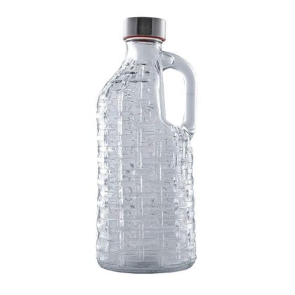 Ст. бутилка с метална капачка и дръжка / Grid / - 1л.