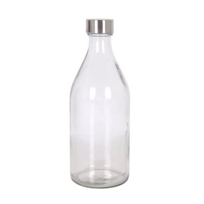 Ст. бутилка " Удор " с метална капачка / кръг / 1л.