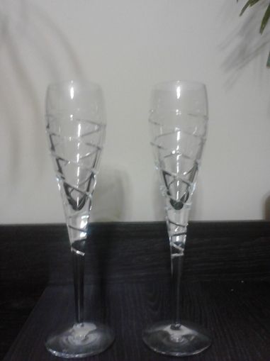 Кристални сватбени чаши 