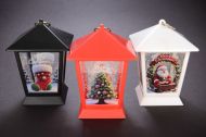 Коледен светещ фенер - 12х9см