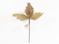 ИЗКУСТВЕНО ЦВЕТЕ КОЛЕДНА ЗВЕЗДА 18СМ. БРОНЗОВО