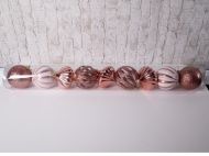 КОЛЕДНИ ИГРАЧКИ ЗА ЕЛХА ТОПКИ Ф8СМ. 9БР. В ТУБУС ЧЕРВЕНО