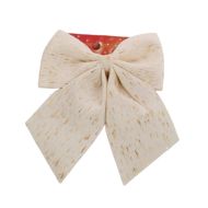 КОЛЕДНА ДЕКОРАЦИЯ ПАНДЕЛА 20/24СМ. КРЕМАВО/ЗЛАТНИ ПРЪСКИ