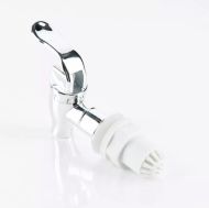 Буре стъклено на дървена поставка 1л.