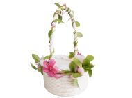 ВЕЛИКДЕНСКА КОШНИЦА С ЦВЕТЯ Ф13/24СМ. 25SI054