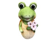 ДЕКОРАТИВНА ГРАДИНСКА ФИГУРА КОСТЕНУРКА С ЦВЕТЕ 11/9/23СМ.