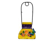 ДЕКОРАТИВНА ГРАДИНСКА ФИГУРА С КАШПА МЕТАЛНА ЧАНТА 25/16/53СМ.