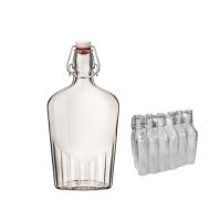 Ст.бутилка ретро плоска " FLASHETA"  0.500 мл. / Италия 