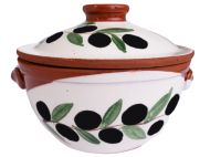 ГЮВЕЧЕ С ДРЪЖКИ Ф15/12СМ. 0,750Л. МАСЛИНА