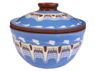ГЮВЕЧЕ Ф15/12СМ. 0,550Л. ТРОЯНСКА ШАРКА СИНЬО