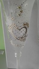 Ритуални чаши"Гълъби и сърце"