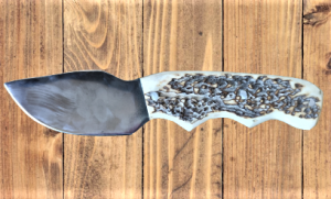 Нож за дране комплект с кания - малък, черни осъм