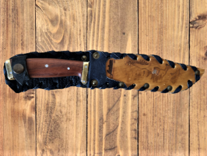 Нож с острие 16,5 см - комплект с кания, черни осъм