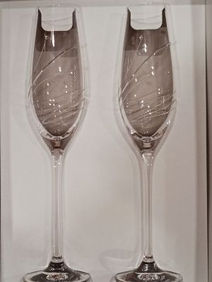 Кристални ритуални чаши с камъни Сваровски - модел 3
