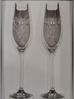 Кристални ритуални чаши с камъни Сваровски - модел 4