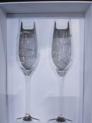 Кристални ритуални чаши с камъни Сваровски - модел 8