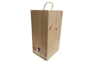 Дървена кутия за Bag-in-Box 3L с покритие