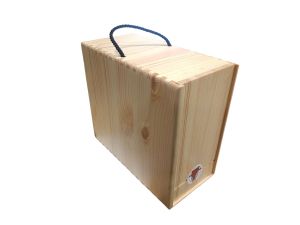 Дървена кутия за Bag-in-Box 5L с покритие