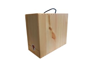 Дървена кутия за Bag-in-Box 5L с покритие