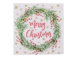 КОЛЕДНИ САЛФЕТКИ 33/33СМ. 20БР. ВЕСЕЛА КОЛЕДА