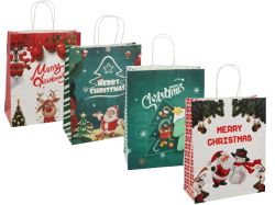 КОЛЕДНА ПОДАРЪЧНА ТОРБИЧКА 26/33/12СМ. JOY CHRISTMAS