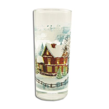 Коледни стъклени чаши / Зимна приказка / - 6бр.