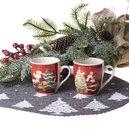 Коледна чаша порцелан