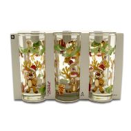 Коледни стъклени чаши / Елени / - 6бр.