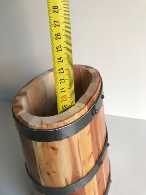 Дървено каче   1,5 л  , елипса