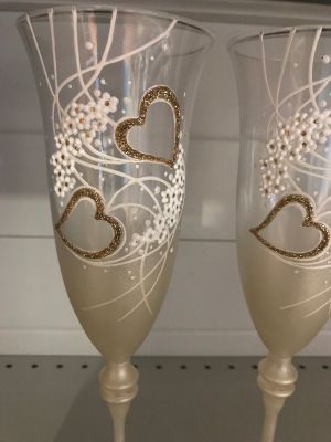 Ритуални чаши"Златни сърца"
