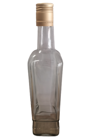 Стъклена бутилка квадратна с винтова капачка 500 мл - Pryncypalna