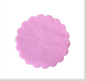 Кръгли тюлчета 22 см - Бебешко розово