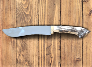 Нож малък Караколак с острие 24 см - комплект с кания, черни осъм
