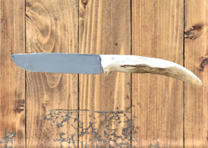 Нож среден с рог - острие 14,5 см, черни осъм